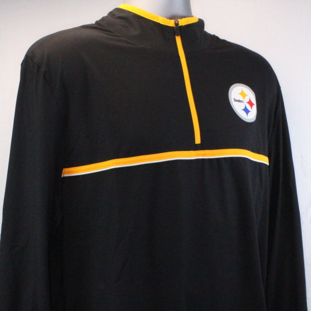Pittsburgh Steelers 1/4 Zip Long Sleeve Pullover Men's Size XL